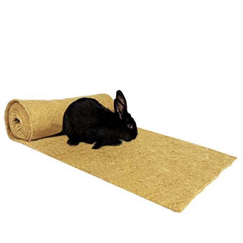 WormBox Bodenmatten für Käfige (Nagetiere/Kaninchen) 100% Hanf in Rollen von 5 m x 54 cm, hohe Dichte/hohe Widerstandsfähigkeit, 7/8 mm. von WormBox