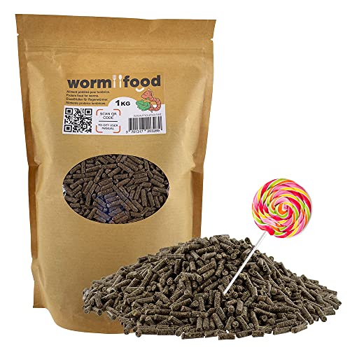 WormFood, Proteinfutter für Regenwürmer | Ideal für Zucht und Aufzucht (1kg) von WormBox