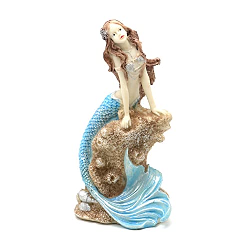 Worparsen Aquarium-Statue Meerjungfrau, Landschaftsgestaltung, exquisite realistische Form, Blau von Worparsen