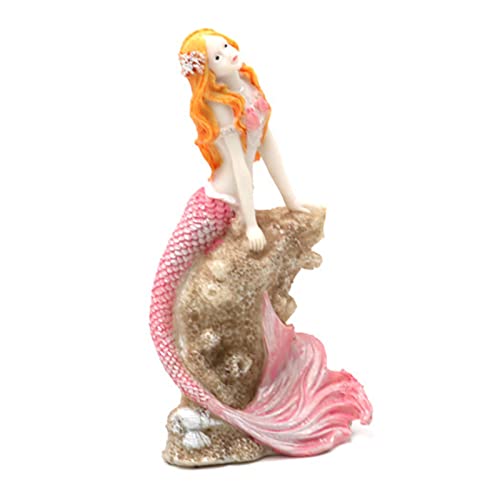 Worparsen Aquarium-Statue für Aquarien, Meerjungfrauen-Dekoration, Landschaftsbau, exquisite realistische Form, Rosa Worparsen Aquarium-Statue für Aquarien, Meerjungfrauen-Dekoration, Landschaftsbau, exquisite realistische Form, Rosa von Worparsen