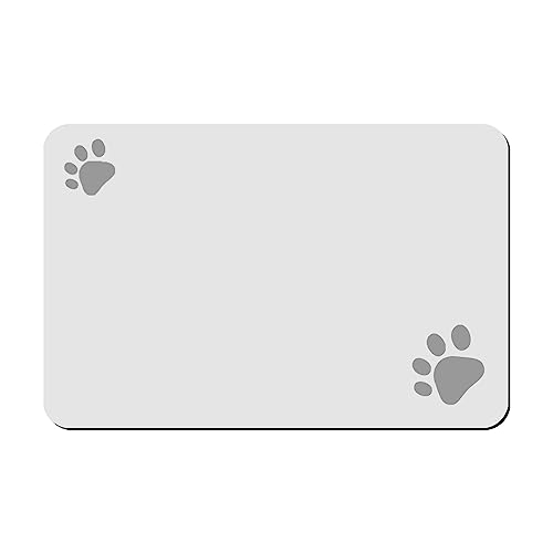 Worparsen Haustier Futtermatte Leicht zu reinigen Futter Wassernapf Hundematte Multifunktionale rutschfeste Unterseite Hellgrau L Worparsen Haustier Futtermatte Leicht zu reinigen Futter Wassernapf Hundematte Multifunktionale rutschfeste Unterseite Hellgrau L von Worparsen