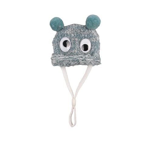 Worparsen Haustier-Mode-Accessoire, weiche Strickmütze, kleine Haustiermütze, bezaubernder Cartoon-Hamsterhut, verstellbar, weich, bequem, Meerschweinchen-Strickmütze, Haustierbedarf, Hellblau Worparsen Haustier-Mode-Accessoire, weiche Strickmütze, kleine Haustiermütze, bezaubernder Cartoon-Hamsterhut, verstellbar, weich, bequem, Meerschweinchen-Strickmütze, Haustierbedarf, Hellblau von Worparsen