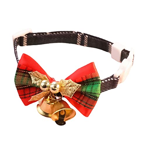 Worparsen Haustier-Weihnachts-Halsband, bunt, farbecht, Katzen-Weihnachts-Halskette, kein klebriges Haar, 1 S von Worparsen