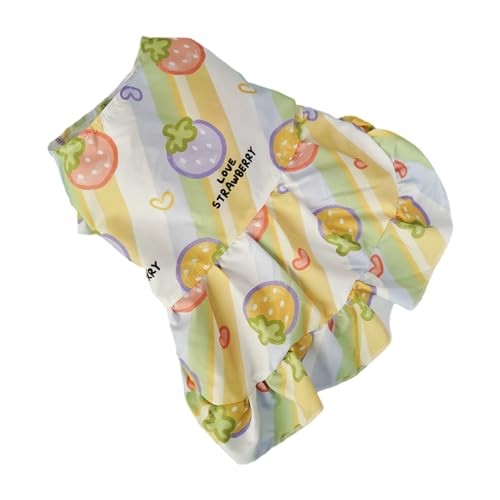 Worparsen Haustierbekleidung, Katzen-Outfit, Blumenprinzessin, Haustierkleid mit Obstmuster, Dekoration, einfach zu tragen, bequem, Sommer, Haustier-Outfit, Welpenkleidung, mehrfarbig, Größe M Worparsen Haustierbekleidung, Katzen-Outfit, Blumenprinzessin, Haustierkleid mit Obstmuster, Dekoration, einfach zu tragen, bequem, Sommer, Haustier-Outfit, Welpenkleidung, mehrfarbig, Größe M von Worparsen