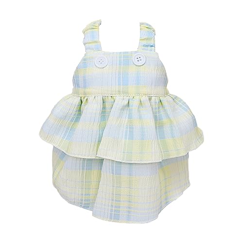Worparsen Hundekleid, atmungsaktiv, geschichteter Saum, bequem, Grün, Größe L Worparsen Hundekleid, atmungsaktiv, geschichteter Saum, bequem, Grün, Größe L von Worparsen