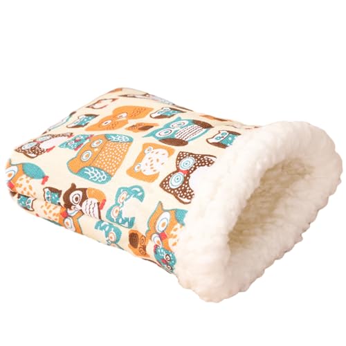 Worparsen Sicherer Ruheplatz für Haustiere, Cartoon-Design, Haustierbett, Hamsternest, Cartoon-Design, Hamsterbett, weich, bequem, Plüsch, Meerschweinchen-Schlafsack, Haustierzubehör, Beige, L Worparsen Sicherer Ruheplatz für Haustiere, Cartoon-Design, Haustierbett, Hamsternest, Cartoon-Design, Hamsterbett, weich, bequem, Plüsch, Meerschweinchen-Schlafsack, Haustierzubehör, Beige, L von Worparsen