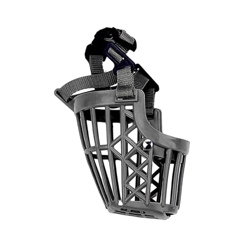Worparsen Verstellbare Nylon-Hundefessel, umfassender Mundschutz, Maulkorb für hohe Haltbarkeit, atmungsaktiver Kunststoff, Anti-Bellen, sicherer Schutz, Schwarz, 5 Worparsen Verstellbare Nylon-Hundefessel, umfassender Mundschutz, Maulkorb für hohe Haltbarkeit, atmungsaktiver Kunststoff, Anti-Bellen, sicherer Schutz, Schwarz, 5 von Worparsen