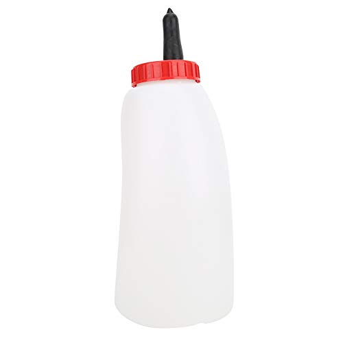 Wosume Nippel Kalb Wasserflasche Lebensmittelqualität Naturkautschuk Weiß Große Kapazität Griff Design Kalb Flasche, Lämmer für Kalb(HLMP51C Baby Bottle) von Wosume