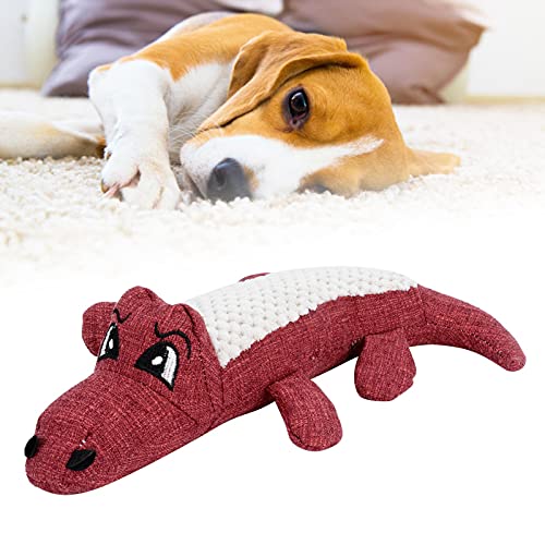 Simulation Vocal Dog Toy, Simulation Dog Plüschtiere Pet Quietschespielzeug für Plüsch gefüllte Imitationsform Welpenkauspielzeug für kleine Hunde(red) von Wosune