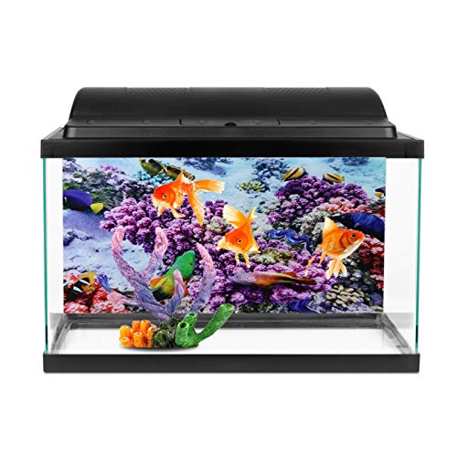 Wosune Hochtransparenter Aquarium Hintergrundaufkleber, kein verblassender dekorativer Aquariumaufkleber, Landschaftsbildhintergrund für Aquarium Aquarium(122 * 50cm) von Wosune