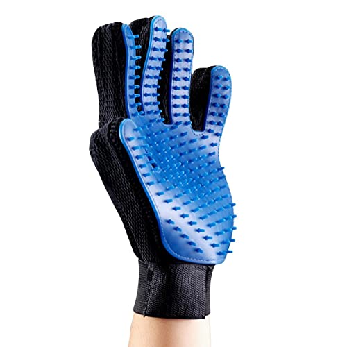 Wouapy Haarentfernungshandschuh für Bad und Pflege von Hunden, Katzen (Links), wiederverwendbar. Handschuhe für kurzhaarige Haustiere, Entfernung von Totes Haar. von Wouapy