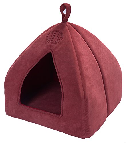 WOUAPY 216826GSR Katzeniglu Guest rot, 38 x 38 x 43 cm von Wouapy