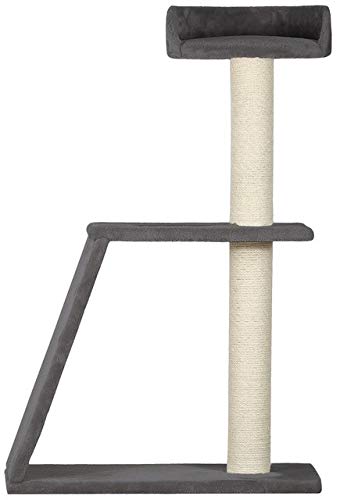WOUAPY - Kratzbaum Simba – Spiel- und Ruheplatz aus Sisal und Kunstfell – Pfosten aus Sisal zum Kratzen – Tablett zur Beobachtung der Umgebung – Einheitsgröße – Grau WOUAPY - Kratzbaum Simba – Spiel- und Ruheplatz aus Sisal und Kunstfell – Pfosten aus Sisal zum Kratzen – Tablett zur Beobachtung der Umgebung – Einheitsgröße – Grau von Wouapy