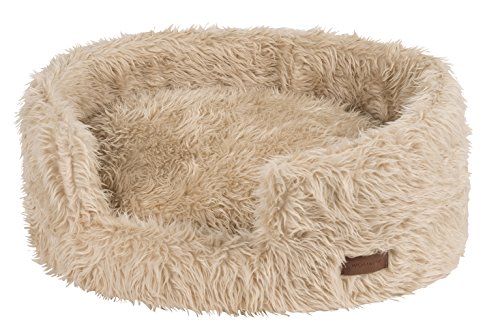 Wouapy 216801THMTE Korb Deluxe Hundebett, Flauschiges T44, beige von Wouapy