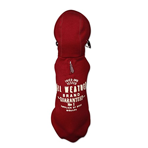 Wouapy 714726 Hoodie für HundGröße 26, rot von Wouapy