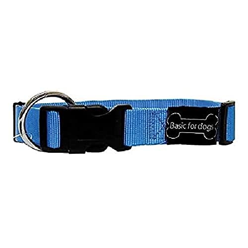 Wouapy Basic Line Halsband für Katzen, blau, 21/23 cm und 15 mm von Wouapy