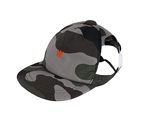 Wouapy Cap für Hunde, T1, für Kopfumfang, vertikal, 24 bis 30 cm, Camouflage von Wouapy