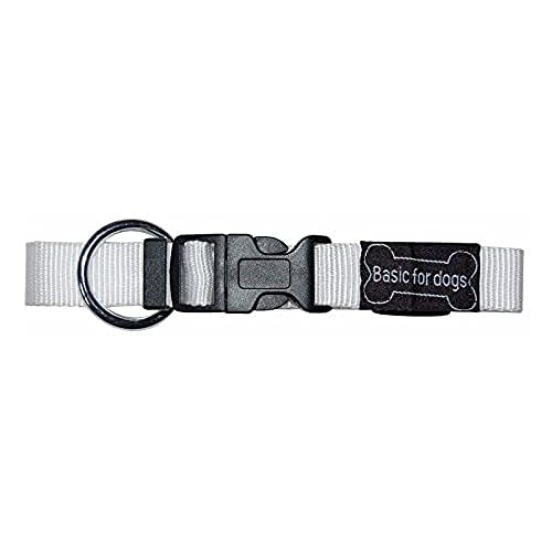 Wouapy Hundehalsband, Basic Line Wouapy, weißes Hundehalsband, 25/40 cm, für Hunde, Weiß Wouapy Hundehalsband, Basic Line Wouapy, weißes Hundehalsband, 25/40 cm, für Hunde, Weiß von Wouapy