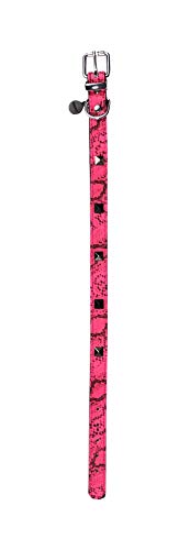 Wouapy Hundehalsband Python, 10 mm breit, 25 cm lang, Pink von Wouapy