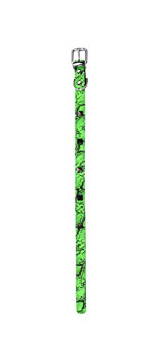 Wouapy Hundehalsband Python, 10 mm breit, 30 cm lang, Grün von Wouapy