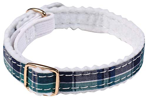Wouapy Katzenhalsband, schottisches Design, Einheitsgröße, verstellbar, für Halsumfang von 21/31 cm, Grün von Wouapy