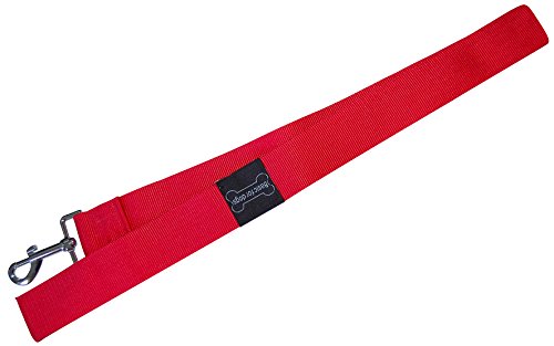 Wouapy Leine Basic Line, Leine für Hunde von 40 mm x 1 m rot von Wouapy