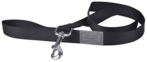 Wouapy Leine Basic Line 3-Fach, Leine für Hunde 15 mm x 2 m schwarz von Wouapy