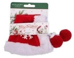 Wouapy Weihnachts-Umhang für Hunde und Katzen, TL Umhang für mittelgroße Hunde, Größe L von Wouapy