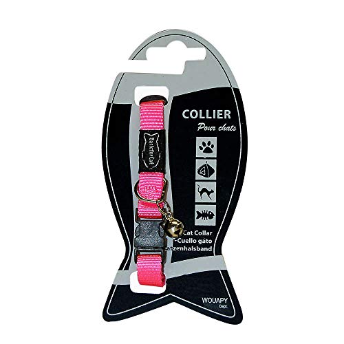 Wouapy Wouapy Basic Line Halsband für Katze, rosa Halsband in Einheitsgröße verstellbar für Halsumfang von 21/31 cm Wouapy Wouapy Basic Line Halsband für Katze, rosa Halsband in Einheitsgröße verstellbar für Halsumfang von 21/31 cm von Wouapy