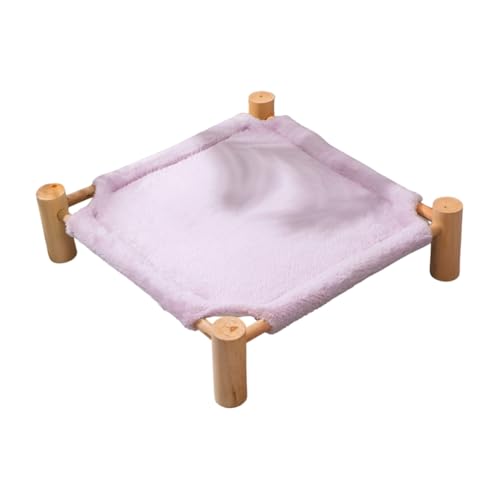 Wouueso Erhöhtes Haustierbett, Katzen- und Hundehockerbett, Haustierstuhl mit Holzbeinen, Plüsch-Haustierbett, Welpensofa Hellviolett Wouueso Erhöhtes Haustierbett, Katzen- und Hundehockerbett, Haustierstuhl mit Holzbeinen, Plüsch-Haustierbett, Welpensofa Hellviolett von Wouueso