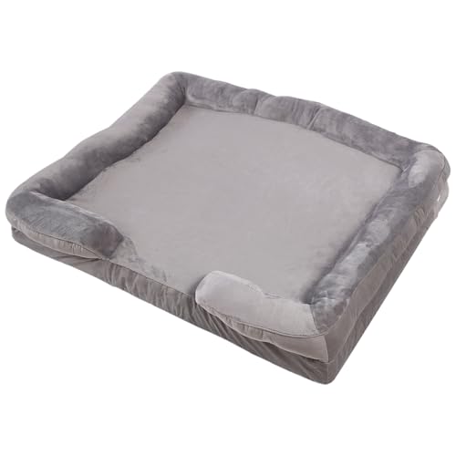 Wouueso Hundesofabett - Waschbare Orthopädische Hundebetten und Couch mit Abnehmbarem, Wasserdichtem Hundebett für Erwachsene, Haustierbett XL Wouueso Hundesofabett - Waschbare Orthopädische Hundebetten und Couch mit Abnehmbarem, Wasserdichtem Hundebett für Erwachsene, Haustierbett XL von Wouueso