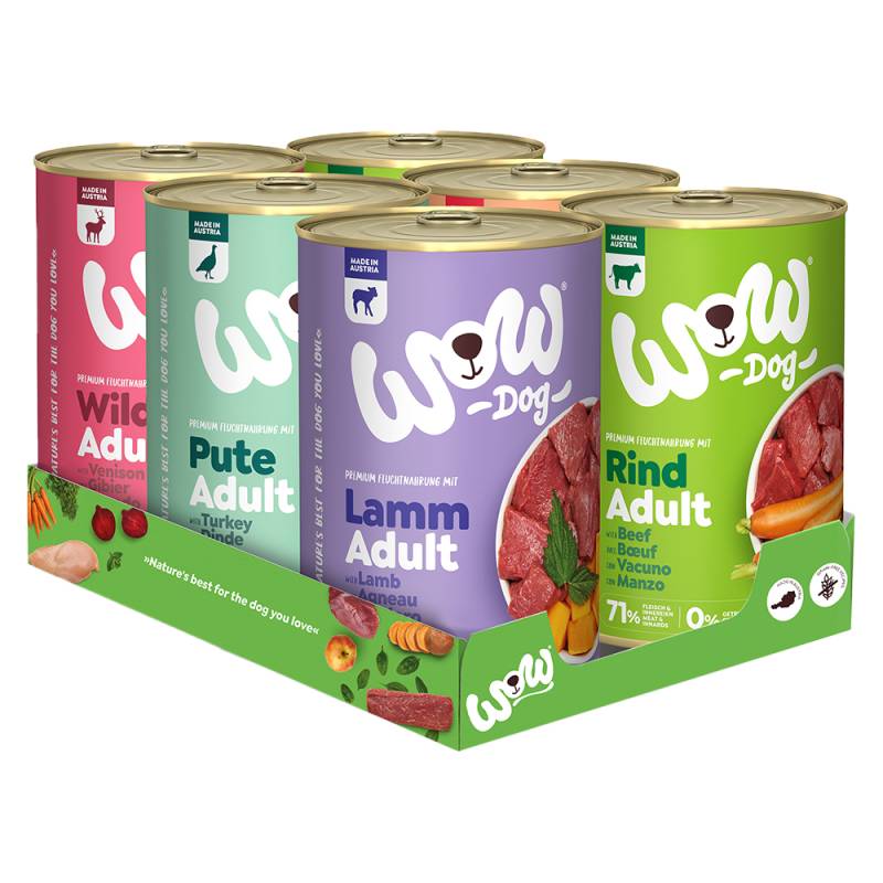 WOW Adult 6 x 400 g - Mixpaket (5 Sorten) von Wow