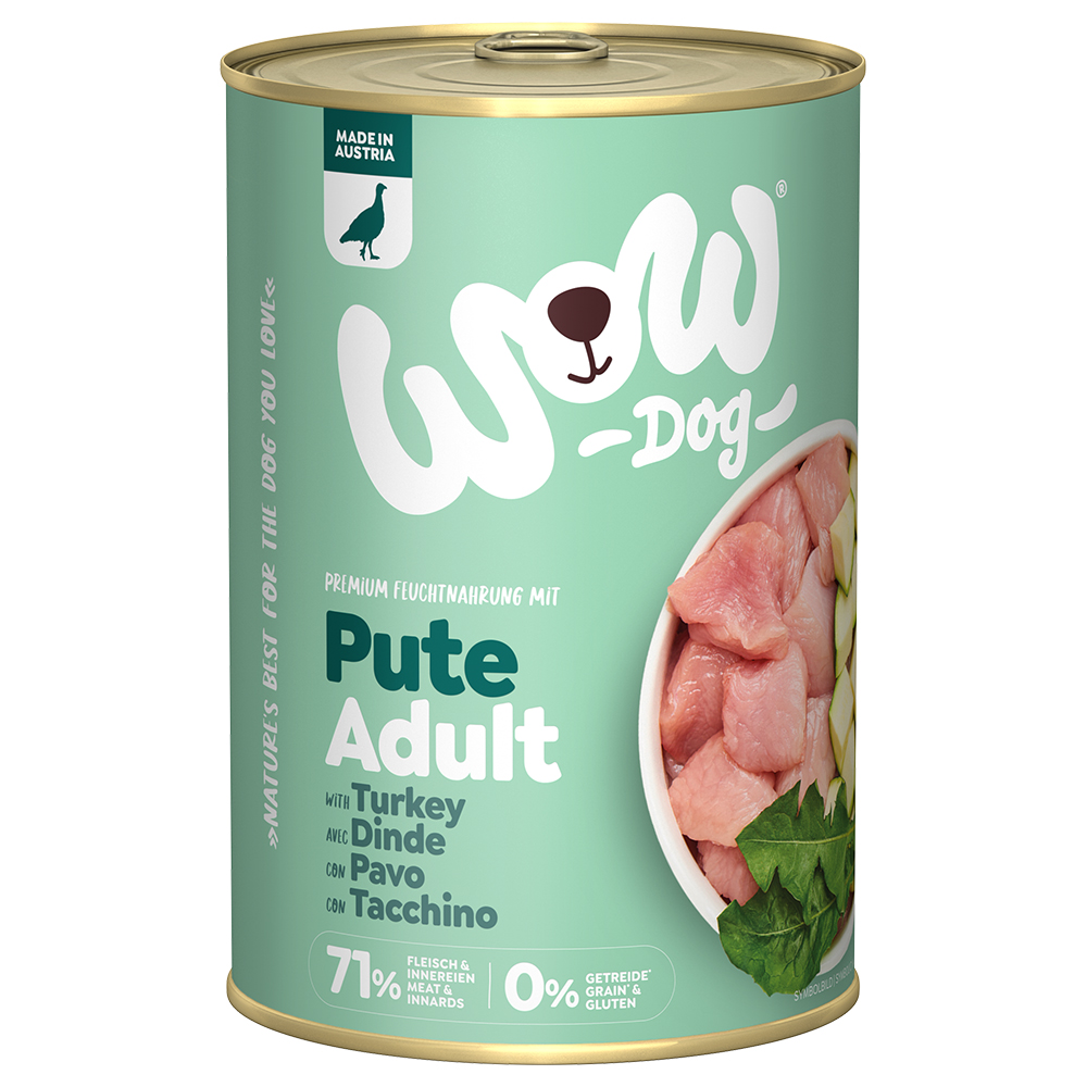 WOW Adult 6 x 400 g - Pute von Wow