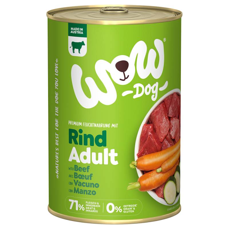 WOW Adult 6 x 400 g - Rind WOW Adult 6 x 400 g - Rind von Wow