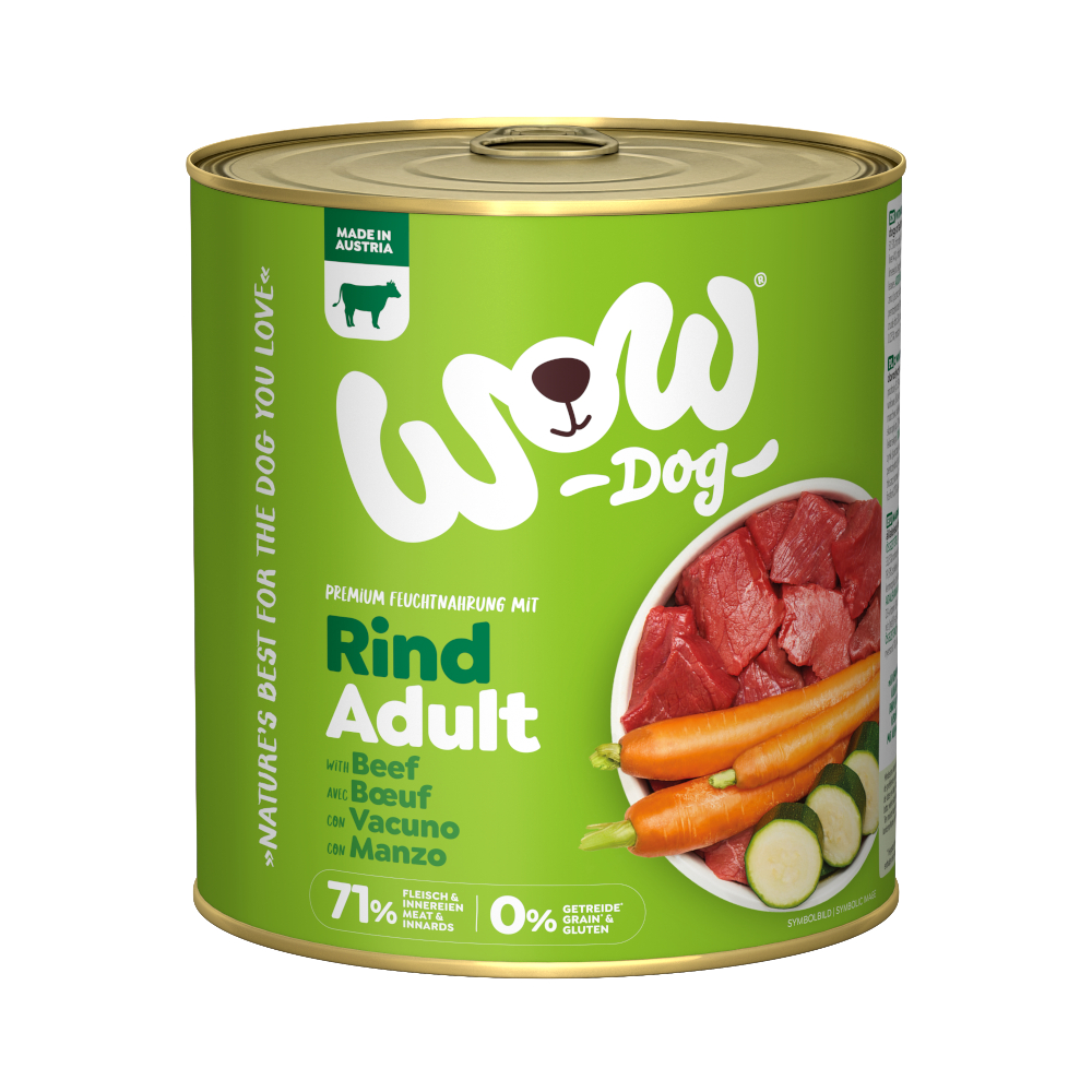 WOW Adult 6 x 800 g - Rind WOW Adult 6 x 800 g - Rind von Wow
