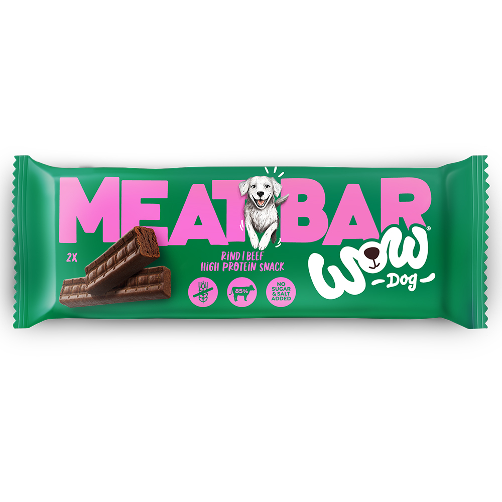 WOW DOG Meat Bar - 40 g Rind von Wow