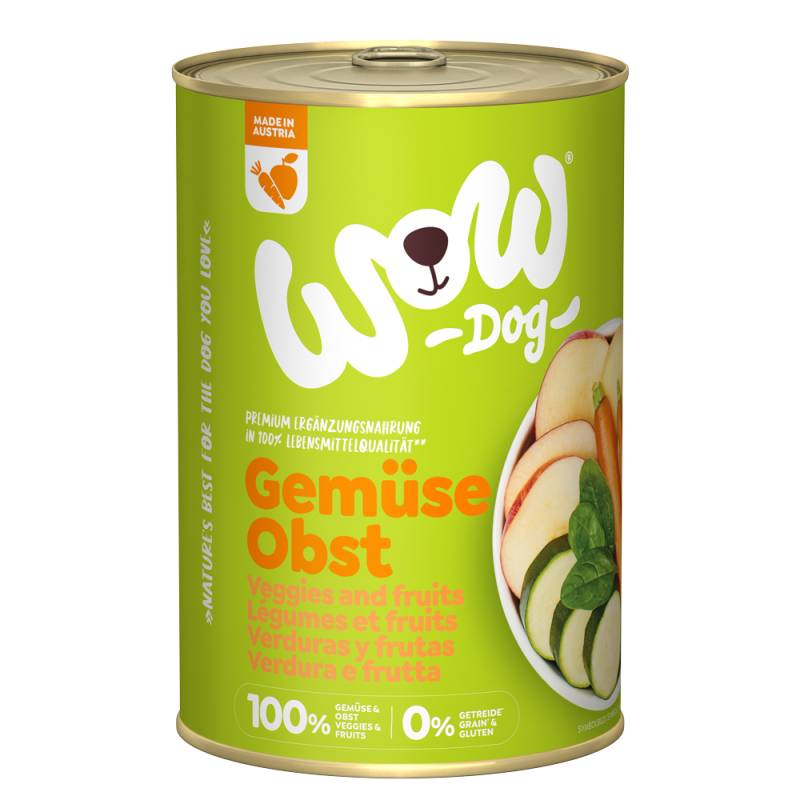 WOW Pur 6 x 400 g - 100% Gemüse & Obst von Wow