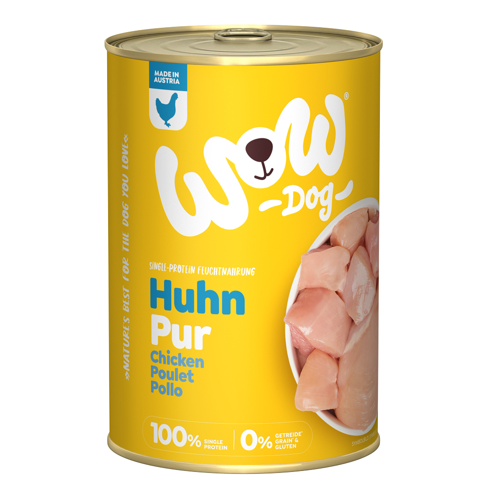 WOW Pur 6 x 400 g - Huhn von Wow