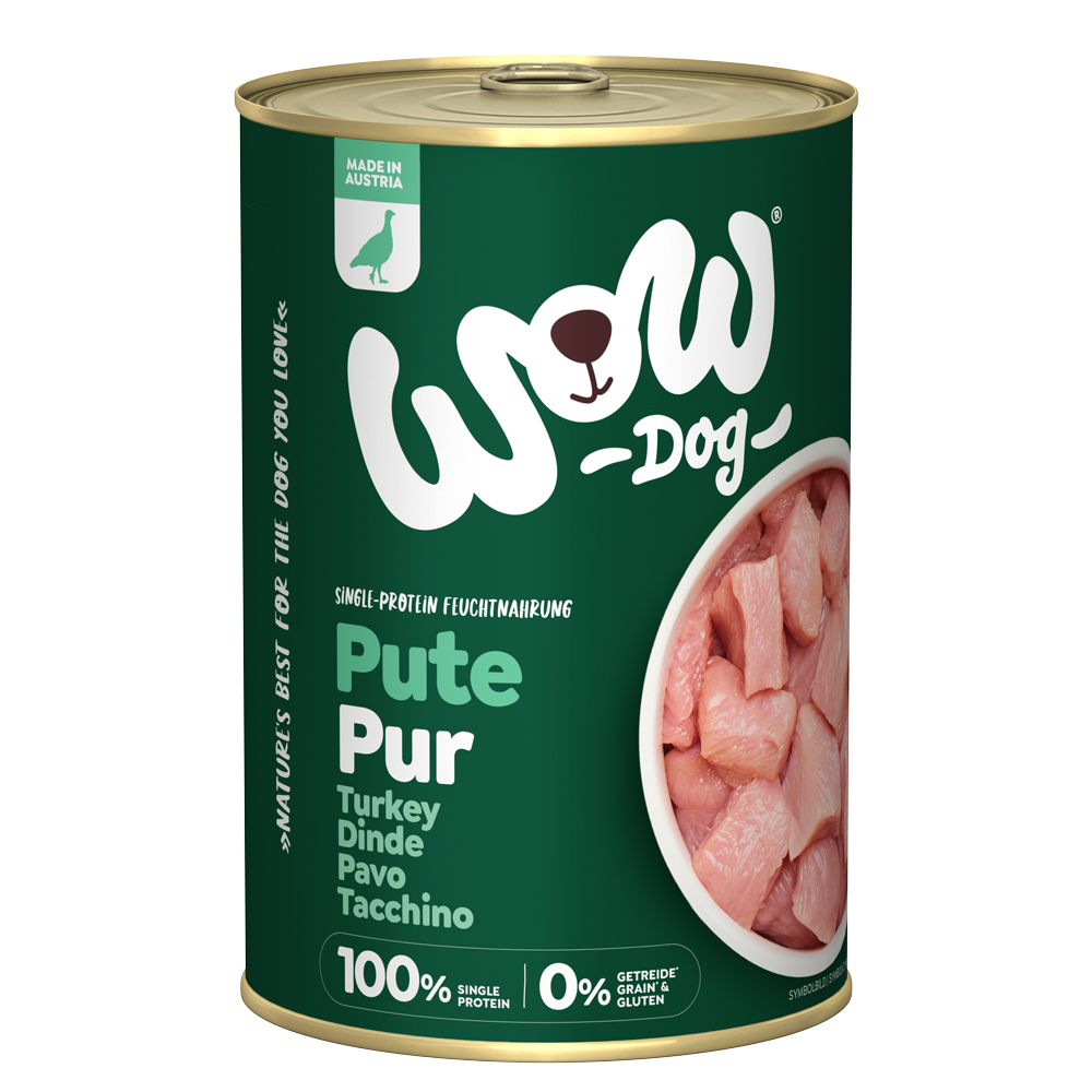 WOW Pur 6 x 400 g - Pute von Wow