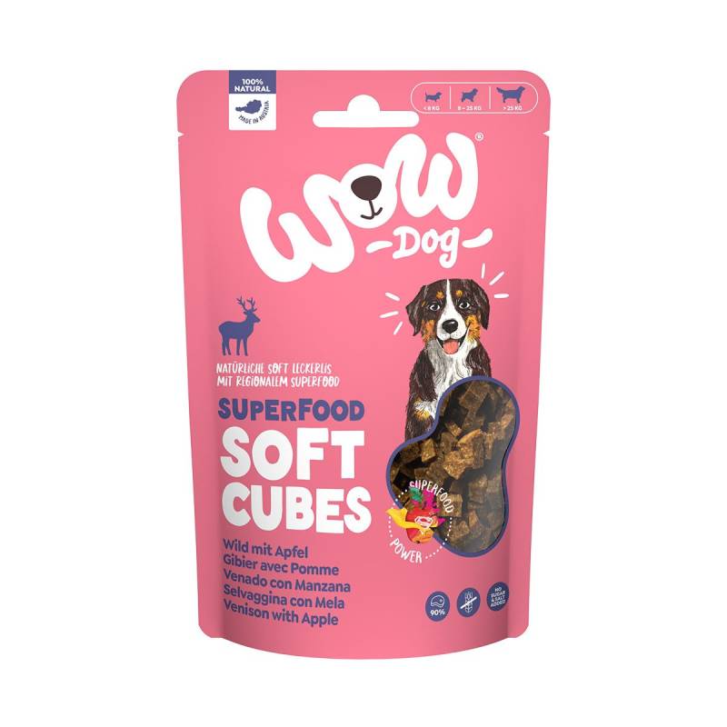 WOW SUPERFOOD Soft Cubes Wild mit Apfel 150g von WOW!