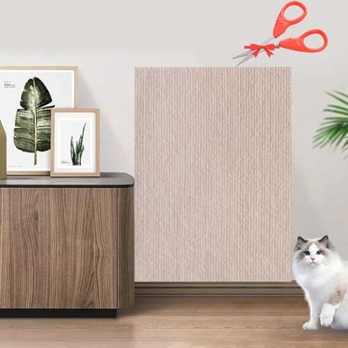 Furniture,Trimmable Self-Adhesive Cat CouAsisumption Cat Scratching Mat,39.4’’ X 11.8’’ Cat Scratching Mat - Protecting ch Protector for Cat Wall Furniture,Couch Protection (Beige, 23.6 * 39.4in) von Wozad