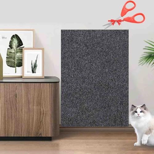 Furniture,Trimmable Self-Adhesive Cat CouAsisumption Cat Scratching Mat,39.4’’ X 11.8’’ Cat Scratching Mat - Protecting ch Protector for Cat Wall Furniture,Couch Protection (Dark Gray, 11.8 * 39.4in) von Wozad