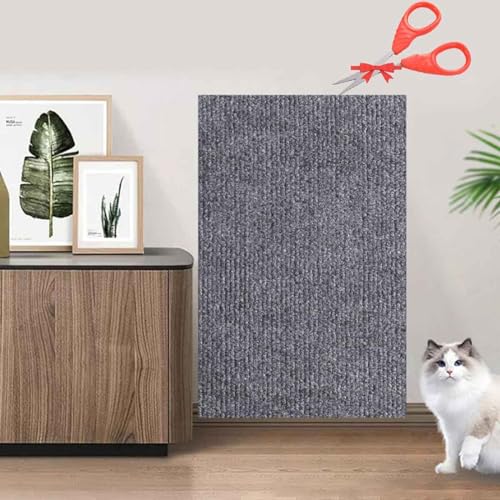 Furniture,Trimmable Self-Adhesive Cat CouAsisumption Cat Scratching Mat,39.4’’ X 11.8’’ Cat Scratching Mat - Protecting ch Protector for Cat Wall Furniture,Couch Protection (Light Gray, 11.8*39.4in) von Wozad