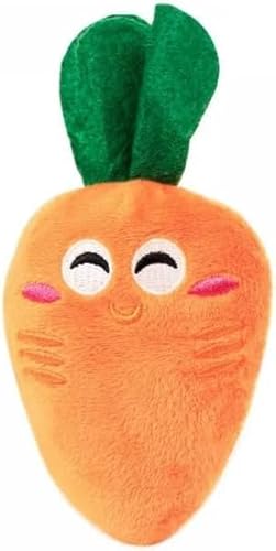 Wpppan Weiches Hundespielzeug, niedliches Karotten-Plüsch-Kauspielzeug mit Quietschgeräuschen, quietschendes Spielzeug, Hundespielzeug, Hundespielzeug, Orange, 1 Stück Wpppan Weiches Hundespielzeug, niedliches Karotten-Plüsch-Kauspielzeug mit Quietschgeräuschen, quietschendes Spielzeug, Hundespielzeug, Hundespielzeug, Orange, 1 Stück von Wpppan