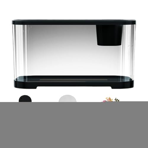 Betta Aquarium, Wasser-Set mit Zubehör, Schreibtisch-Dekoration für Anfänger und Erwachsene, Guppy, Quallen, Betta Betta Aquarium, Wasser-Set mit Zubehör, Schreibtisch-Dekoration für Anfänger und Erwachsene, Guppy, Quallen, Betta von Wpsagek