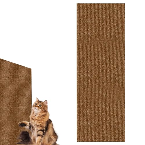 Generic 2er-Pack Cat Scratching Mat, Trimmbare Katzenkratzteppich Für Katzen, Selbstklebende Kratzmatte Für Katzen, Wand Couch Möbelschutz von Wpsagek