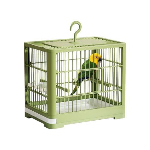 Großer Vogelkäfig, Sichtweite Vogelkäfig - Nest mit leichtem Pull-Out-Tablett für Shotet,Geräumige Klappvogel -Accessoire Habitat für Lovebirds Cockatiels von Wpsagek