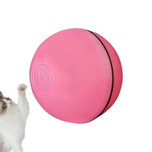 Interaktiver Katzenspielzeug-Ball, automatischer rollender Gymnastikball, automatisches Katzenjagdspielzeug für Indoor-Übungen, Jagdtraining, Langeweile, Linderung von Welpen, Kätzchen von Wpsagek