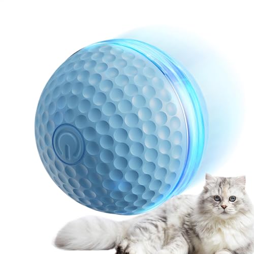 Interaktives Katzenballspielzeug – Automatischer beweglicher Ball für Katze – Wiederaufladbares elektrisches Haustier-Kätzchenspielzeug für Zuhause, Teppich, drinnen, draußen, Rasen Interaktives Katzenballspielzeug – Automatischer beweglicher Ball für Katze – Wiederaufladbares elektrisches Haustier-Kätzchenspielzeug für Zuhause, Teppich, drinnen, draußen, Rasen von Wpsagek