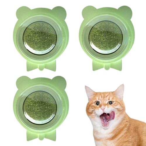 Katze Nip -Kugeln kleben an der Wand, Katzenministerkugeln für Innenkatzen | Rotatable Extra Cat Energy Ball | Interaktives rotierbares Katzenminzenspiel, gesundes Kauspielzeug für Innenkatzen Katze Nip -Kugeln kleben an der Wand, Katzenministerkugeln für Innenkatzen | Rotatable Extra Cat Energy Ball | Interaktives rotierbares Katzenminzenspiel, gesundes Kauspielzeug für Innenkatzen von Wpsagek